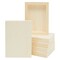 6 Pack Unfinished Wood Panels for Painting, Wooden Canvas for Arts and Crafts (5x7 Inches)